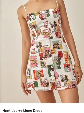 Reformation Huckberry Linen Mini Dress